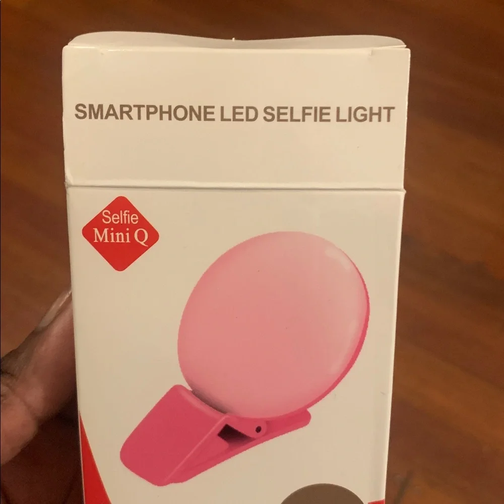Portable Pink and White Selfie Ring Light